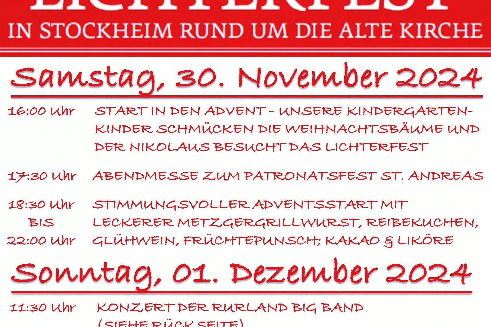 Plakat Lichterfest 2024