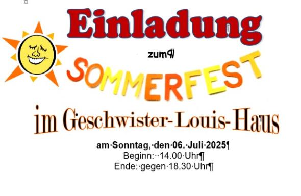 Sommerfest Geschwister Louis Haus 2025 (c) Geschwister Louis Haus