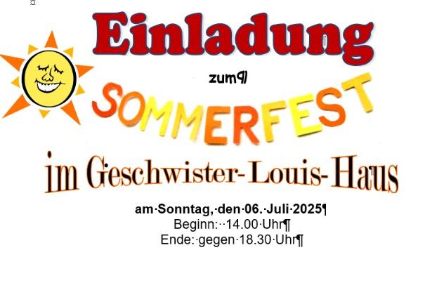 Sommerfest Geschwister Louis Haus 2025 (c) Geschwister Louis Haus